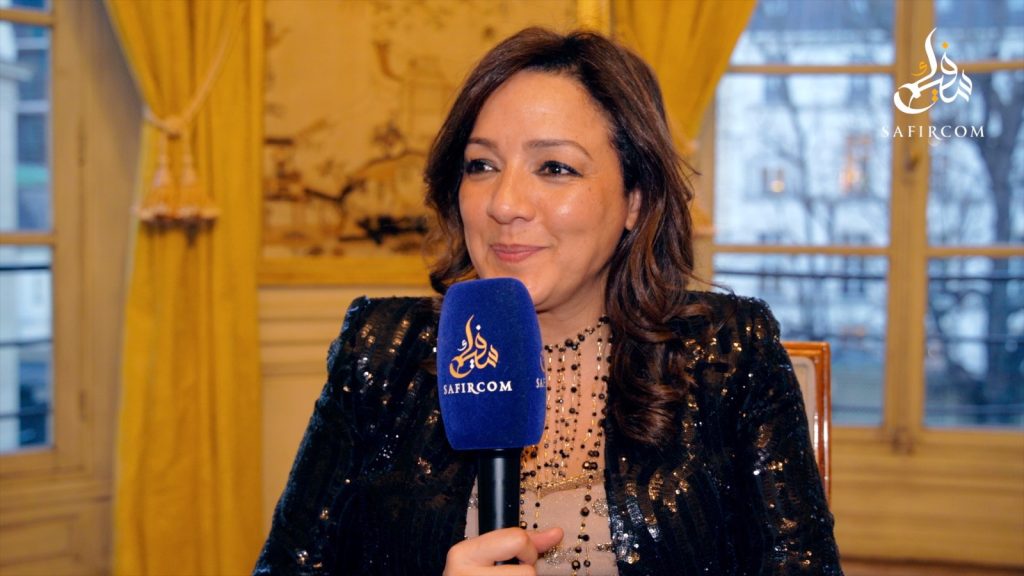 صورة رشيدة كعوت من الحوار الذي أجرته مع موقع "سفيركم" الإلكتروني