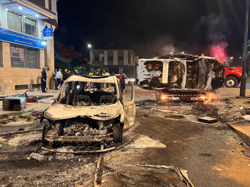 وزارة الداخلية: 3 وفيات و354 جريحا ودمار واسع في أحداث الشغب ليلة الأربعاء بالمغرب