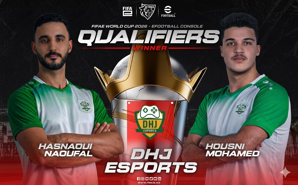 الدفاع الحسني الجديدي للألعاب الإلكترونية يتوج بالتصفيات الوطنية لـ eFootball الدفاع الحسني الجديد يتوج بطلا
