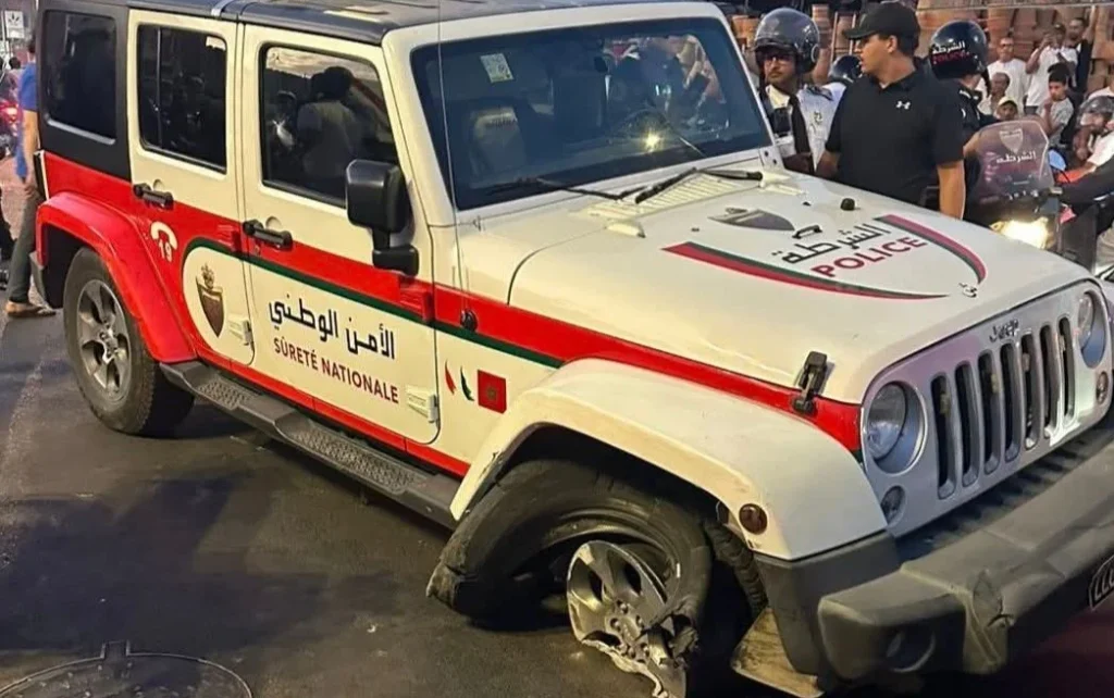 مراكش: سرقة سيارة شرطة تنتهي بمطاردة في گليز