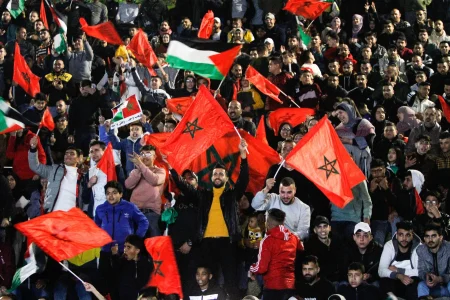 فلسطين تحتفي بتأهل المغرب إلى ربع المونديال